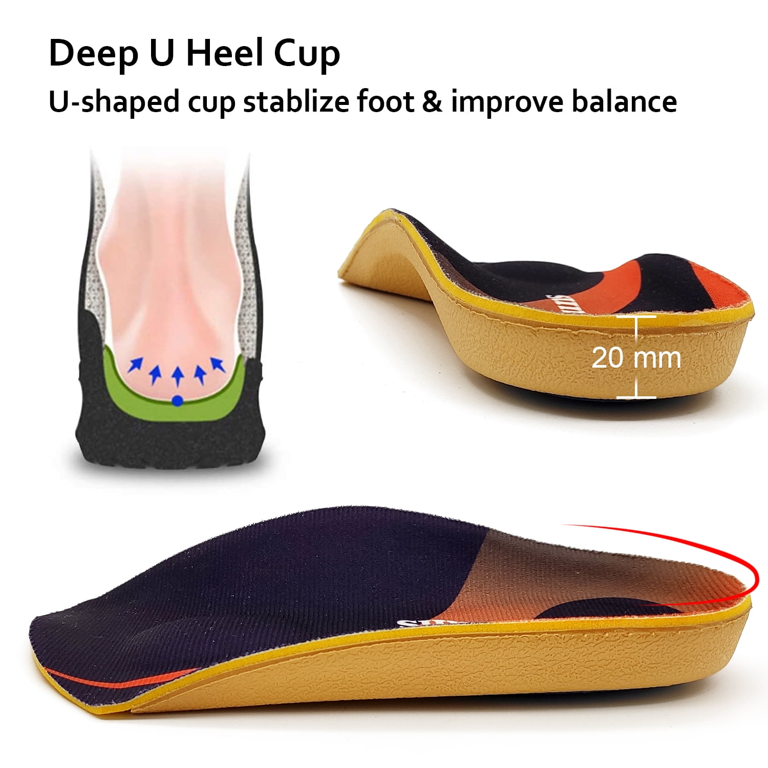 Jygee Heel Inserts for Women Heel Cushion Self Adhesive Slip Prevention  Silicone Insoles High Heel Inserts for High Heels or Shoes Heel Cushion  Inserts for Women Shoes - Walmart.com